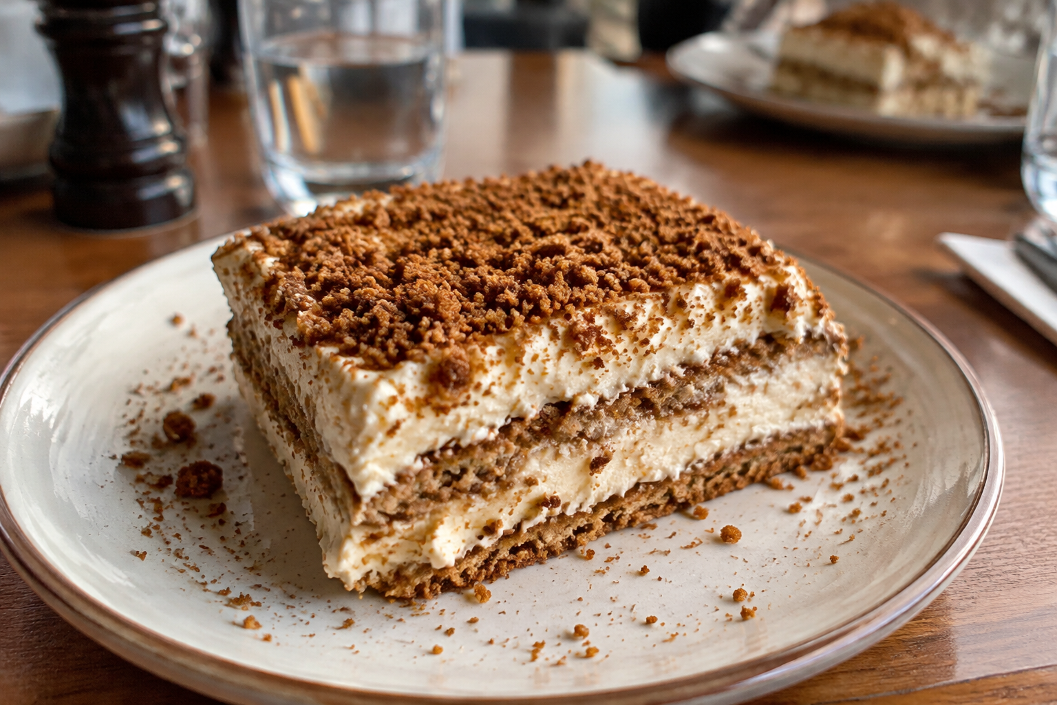 Tiramisu traditionnel aux spéculoos